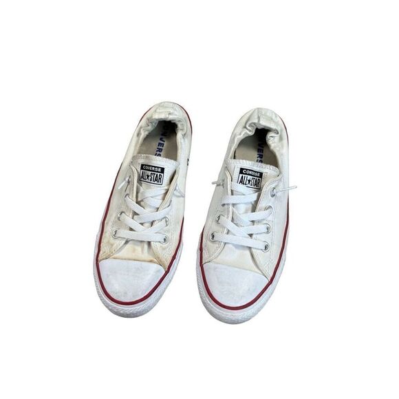 converse shoreline slip on low top canvas sneakers shoes white women’s size 10 - Picture 1 of 9
